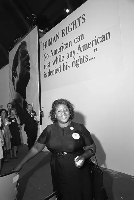 Framed Print : Fannie Hamer Entering Democratic National Convention Framed Print : Fannie Hamer Entering Democratic National Convention