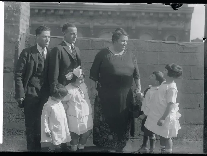 Framed Print : Fannie Menschel with Her Family Framed Print : Fannie Menschel with Her Family