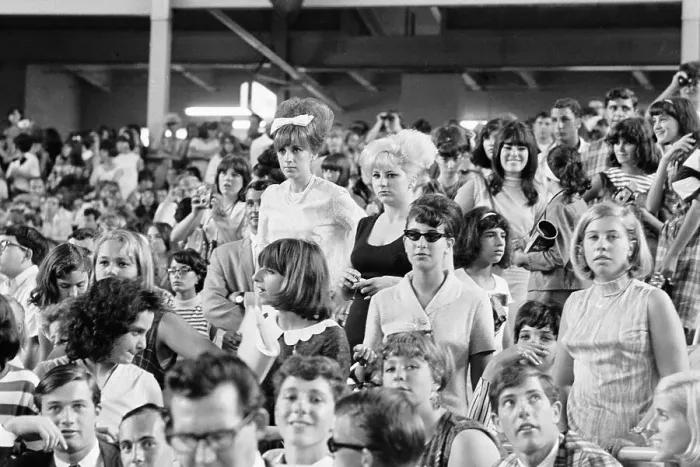 Framed Print : Fans at Concert Rise for National Anthem Framed Print : Fans at Concert Rise for National Anthem