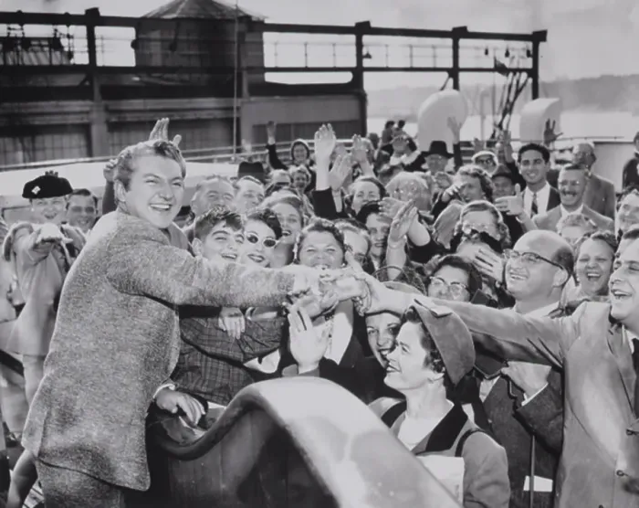 Framed Print : Fans Greeting Liberace