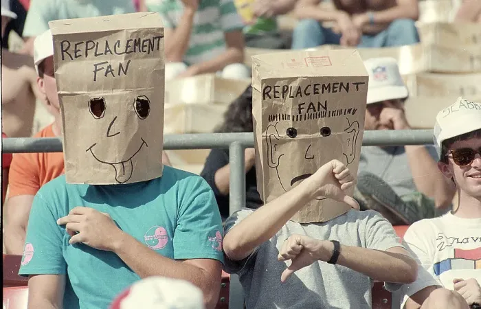 Framed Print : Fans Wear Paper Bag During Football Game Framed Print : Fans Wear Paper Bag During Football Game