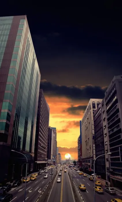 Framed Print : Fantasy Cityscape (Taipei)