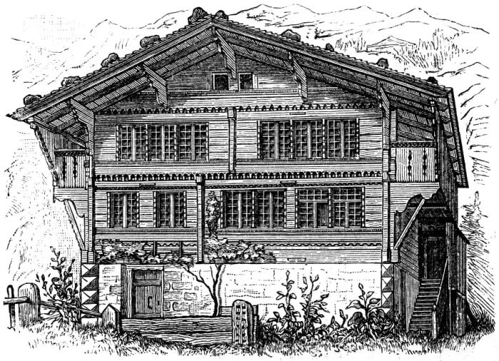 Framed Print : Farm house Switzerland