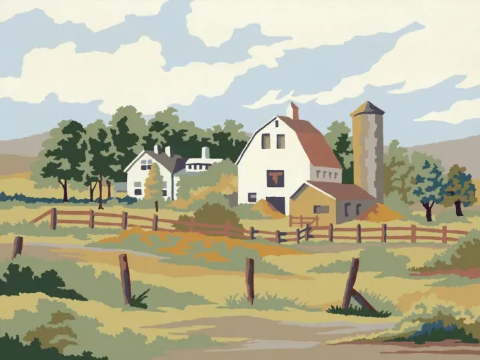 Framed Print : Farm Landscape Framed Print : Farm Landscape