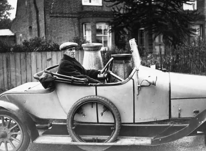 Framed Print : Farmer In Car Framed Print : Farmer In Car