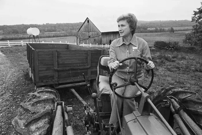 Framed Print : Farmer on Tractor