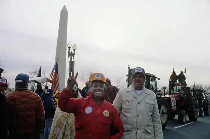 Framed Print : Farmers Protest In Washington