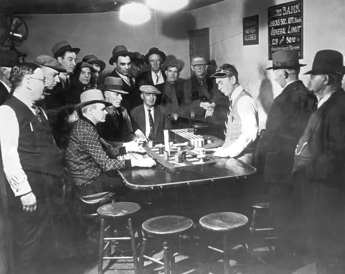 Framed Print : Faro Gambling House After Legalization Framed Print : Faro Gambling House After Legalization