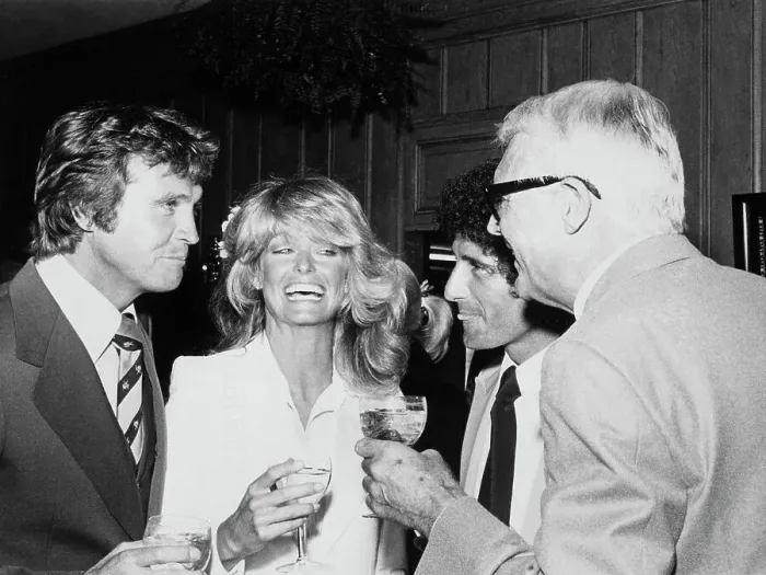 Framed Print : Farrah Fawcett-Majors with Husband and Cary Grant Framed Print : Farrah Fawcett-Majors with Husband and Cary Grant