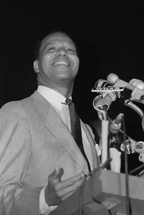 Framed Print : Farrakhan Speaking With Reporters Framed Print : Farrakhan Speaking With Reporters