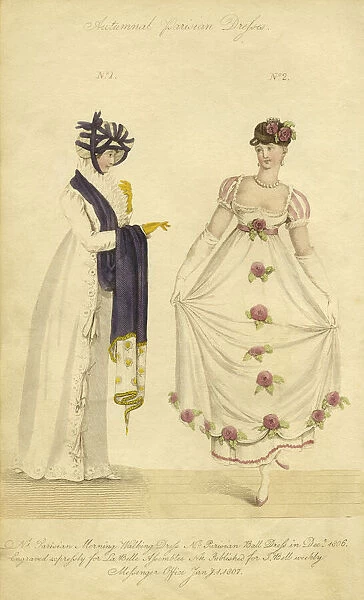 FASHION 1807: AUTUMNAL PARISIAN DRESS (XXXL)