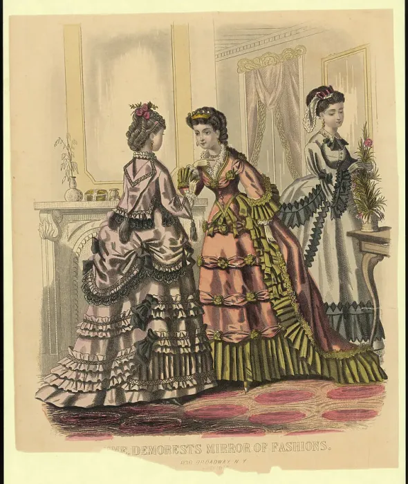 Framed Print : Fashion Advertisement Women In Gowns Framed Print : Fashion Advertisement Women In Gowns