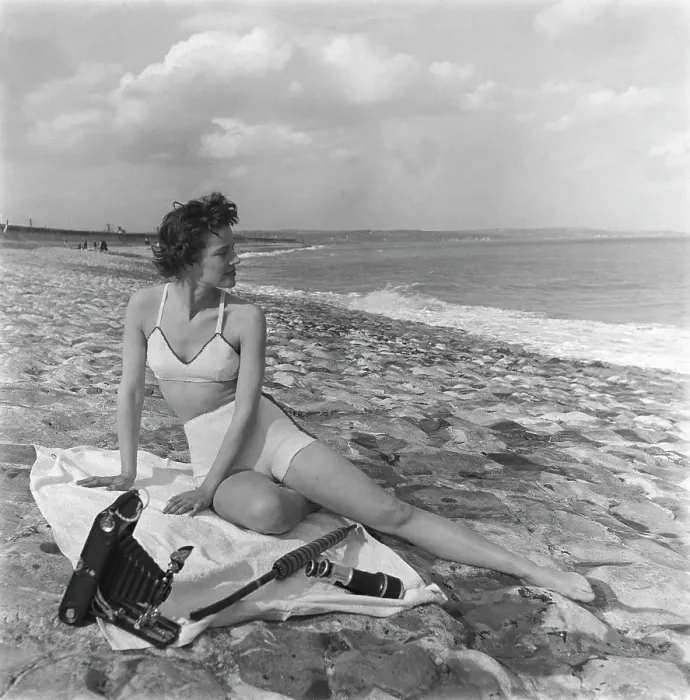 Framed Print : Fashion On Sea by Bill Brandt Framed Print : Fashion On Sea by Bill Brandt