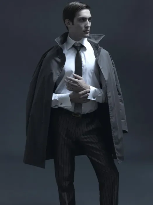 Framed Print : Fashion shot of a man in a suit and jacket Framed Print : Fashion shot of a man in a suit and jacket