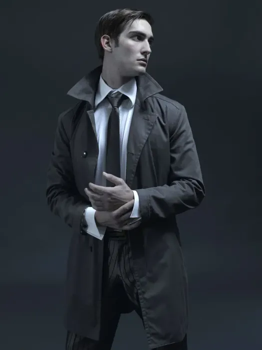 Framed Print : Fashion shot of a man in a suit and jacket Framed Print : Fashion shot of a man in a suit and jacket