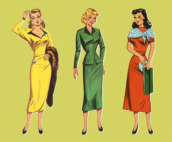 Three Fashionable Ladies