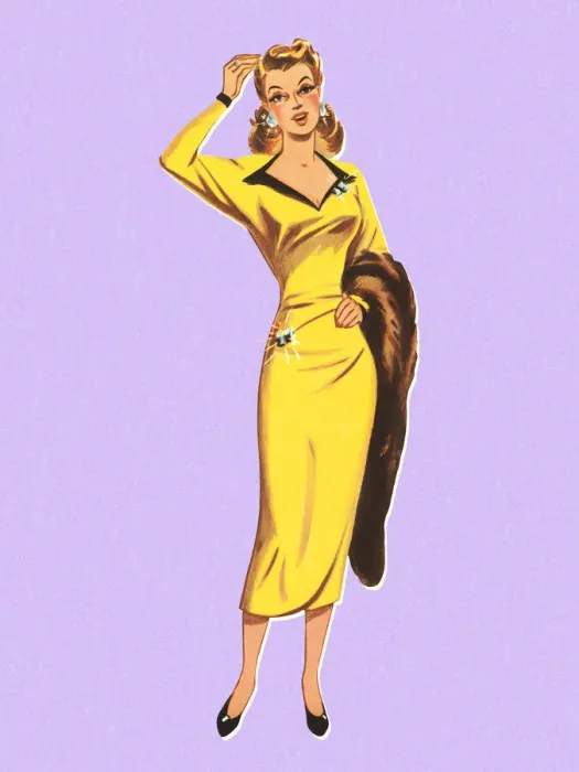 Framed Print : Fashionable Lady Framed Print : Fashionable Lady
