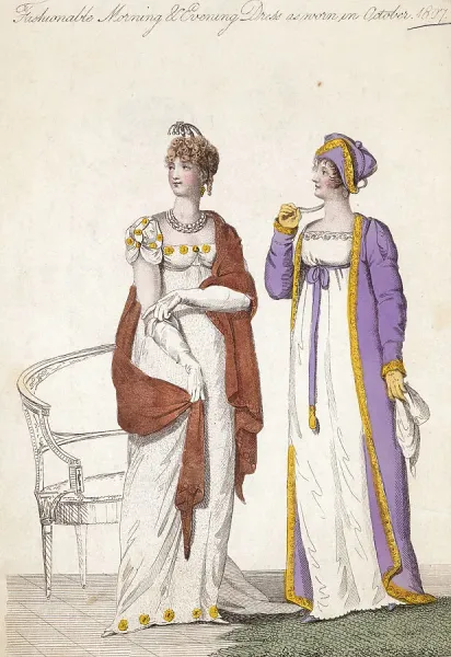 Fashionable Morning and Evening Dress Print, 1807. Art Prints, Posters &  Puzzles from Fine Art Storehouse