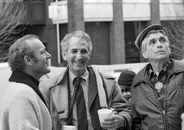 Framed Print : Father Daniel Berrigan Awaits Trial Framed Print : Father Daniel Berrigan Awaits Trial