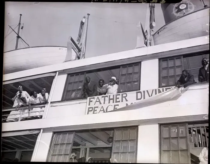 Framed Print : Father Divine at Outing for Followers