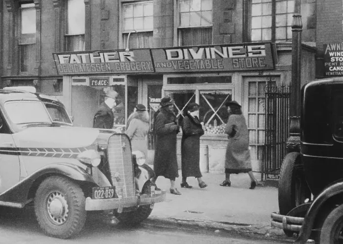 Framed Print : Father Divine's Grocery Store in Harlem Framed Print : Father Divine's Grocery Store in Harlem