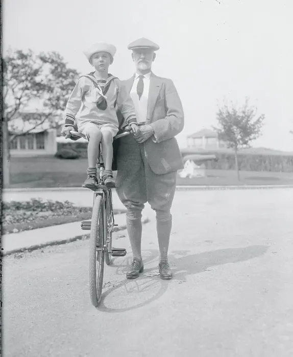Framed Print : Father and Son in 1922 Framed Print : Father and Son in 1922