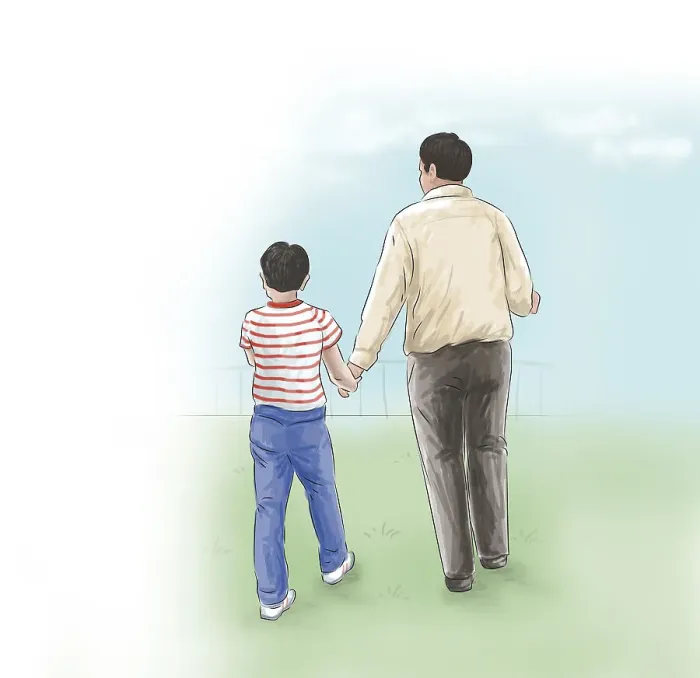 Framed Print : Father and son Framed Print : Father and son