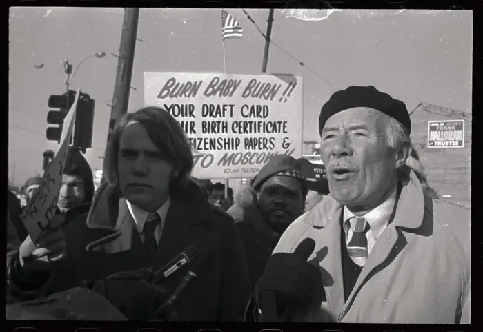 Framed Print : Father and Son Protesting at an Anti-Draft Rally Framed Print : Father and Son Protesting at an Anti-Draft Rally