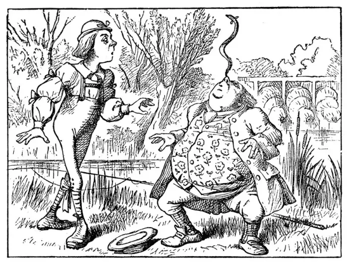 Framed Print : Father William and his Son - Alice in Wonderland 1897