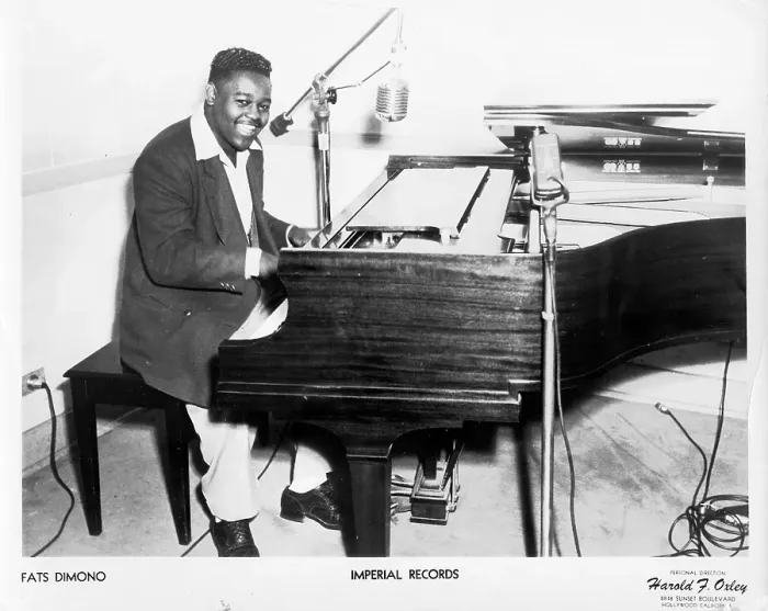 Framed Print : Fats Domino Portrait at the Piano