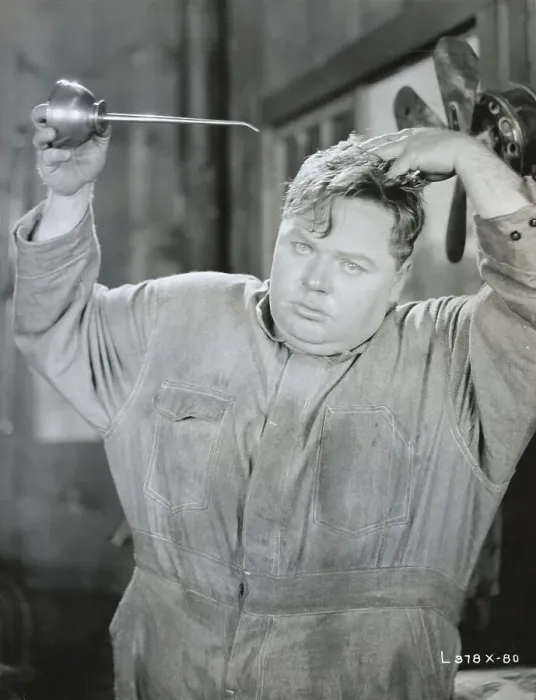 Framed Print : Fatty Arbuckle Oiling Hair Framed Print : Fatty Arbuckle Oiling Hair