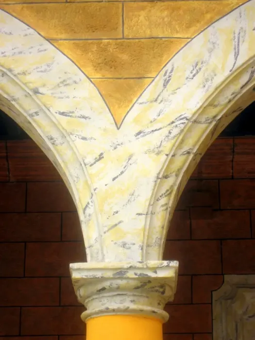 Framed Print : Faux marble column and arch, Havana, Cuba Framed Print : Faux marble column and arch, Havana, Cuba