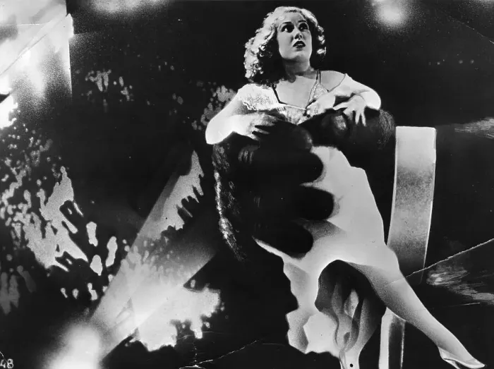 Framed Print : Fay Wray. American actress Fay Wray in the clutches of King Kong, in a scene Framed Print : Fay Wray. American actress Fay Wray in the clutches of King Kong, in a scene
