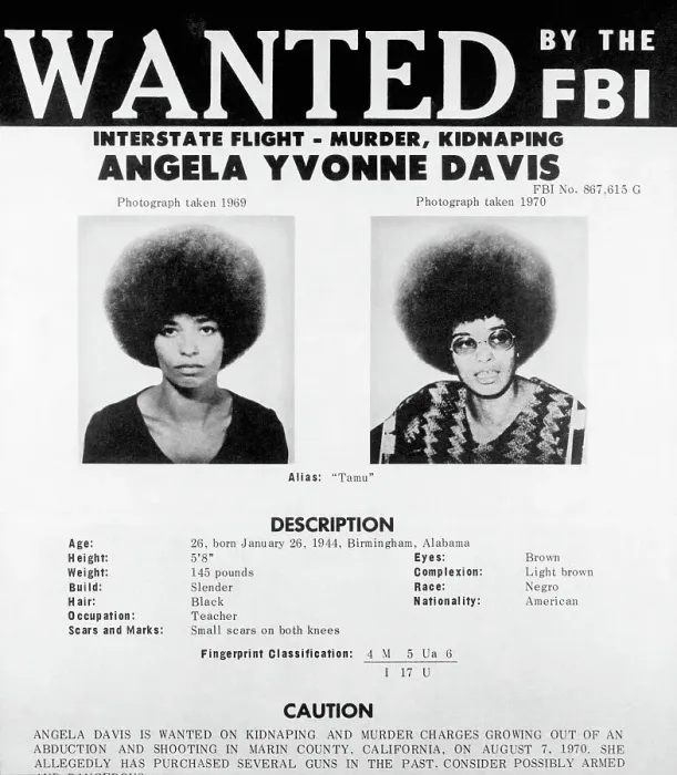 Framed Print : FBI Poster of Communist Activist Angela Davis Framed Print : FBI Poster of Communist Activist Angela Davis
