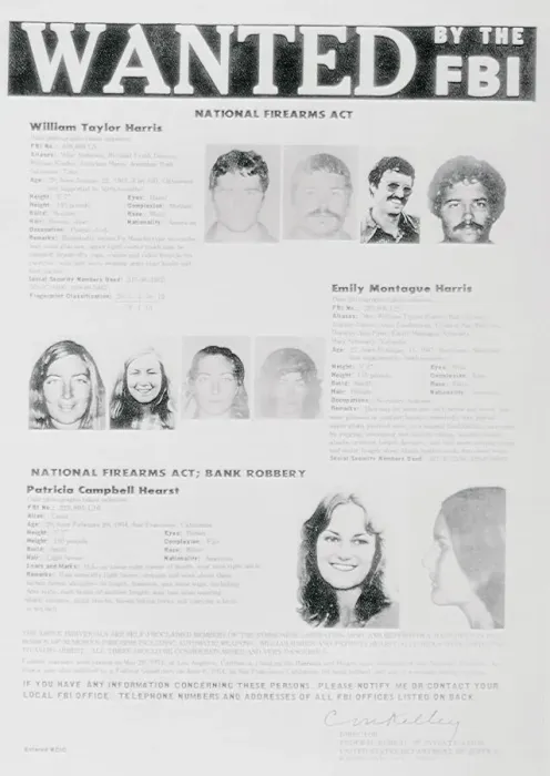 Framed Print : FBI Poster of Patty Hearst and Peer Suspects Framed Print : FBI Poster of Patty Hearst and Peer Suspects