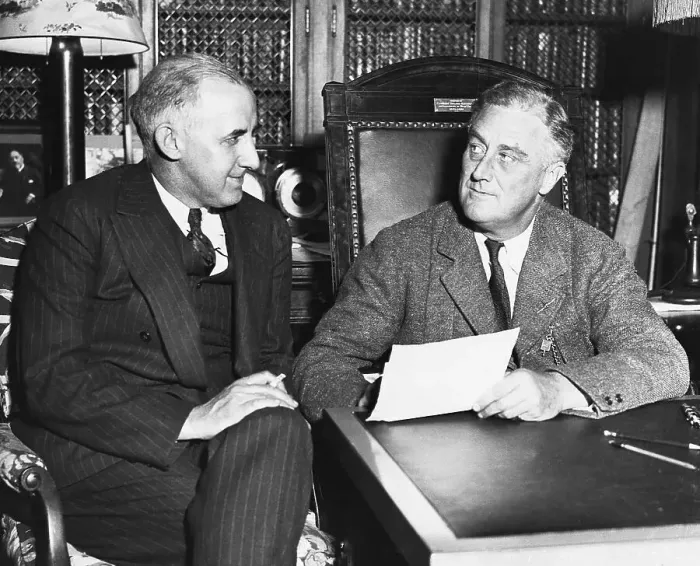 Framed Print : FDR and Raymond Moley Framed Print : FDR and Raymond Moley