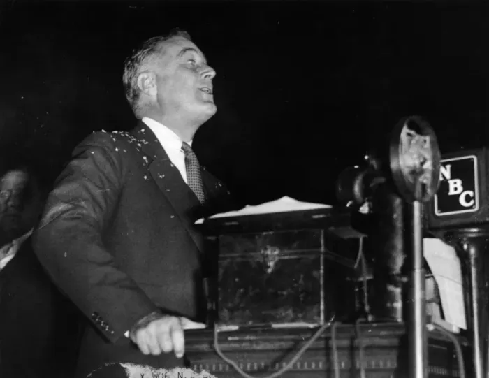 Framed Print : FDR Speaking Framed Print : FDR Speaking