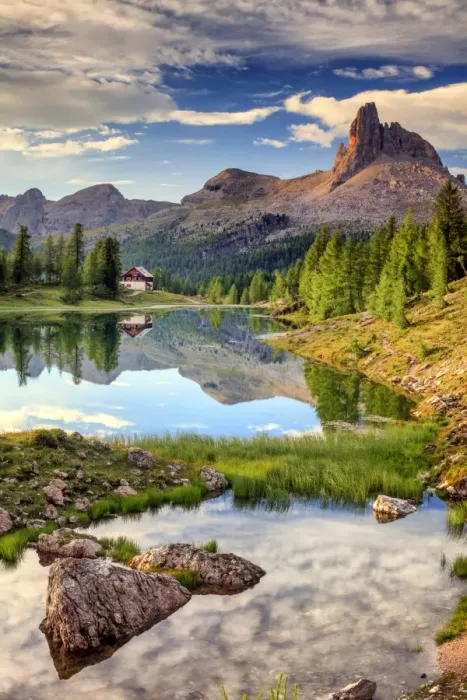 Framed Print : Federa lake Framed Print : Federa lake