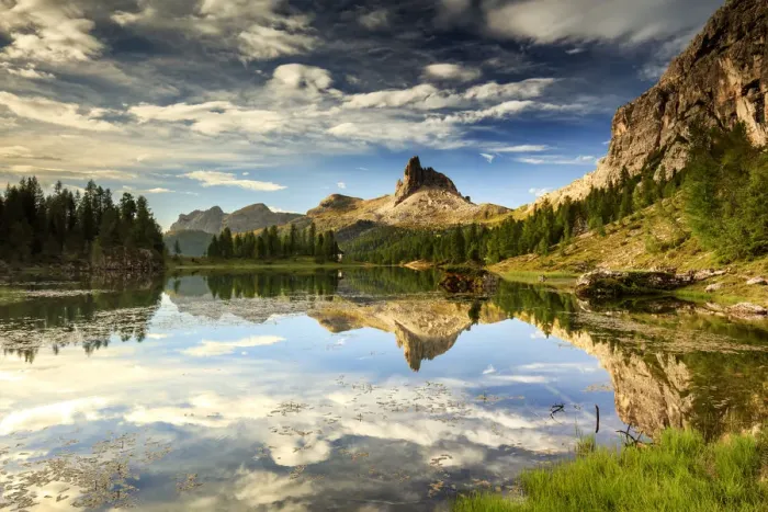Framed Print : Federa lake, Dolomites Framed Print : Federa lake, Dolomites