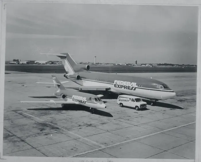 Framed Print : Federal Express Airplanes