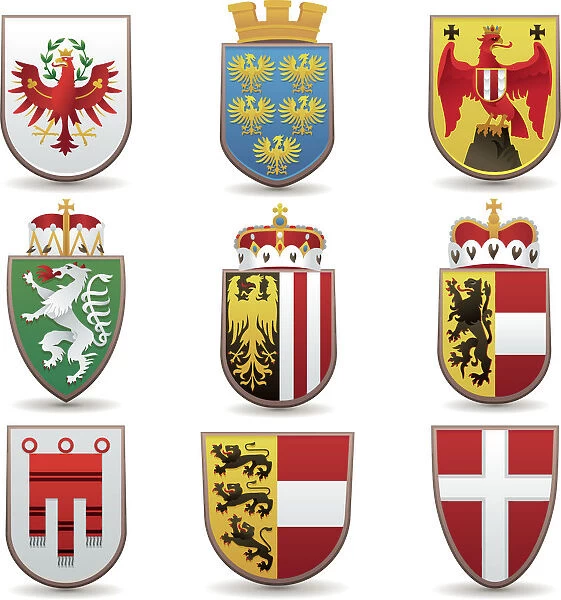 Federal States of Austria Coats of Arms