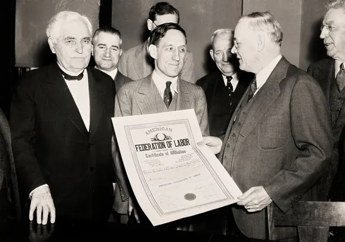 Framed Print : Federation Of Labor Certificate Presentation Framed Print : Federation Of Labor Certificate Presentation