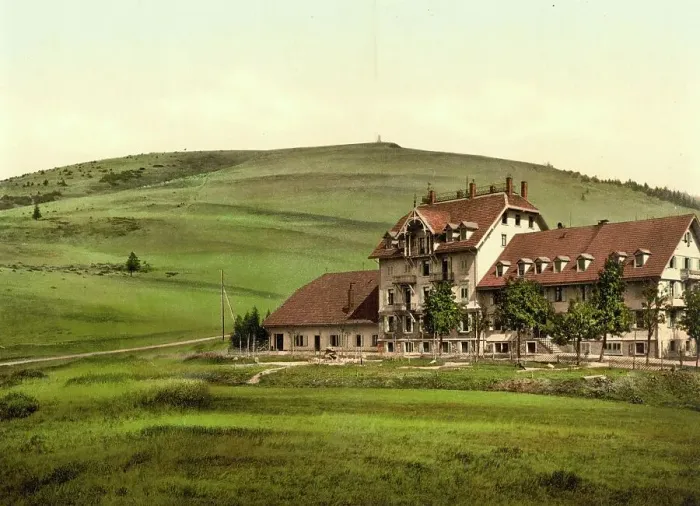 Framed Print : The Feldberg Hotel in Feldberg in the Black Forest, Baden-Wuerttemberg, around 1890, Germany, Historic, digitally restored reproduction from a 19th century original Framed Print : The Feldberg Hotel in Feldberg in the Black Forest, Baden-Wuerttemberg, around 1890, Germany, Historic, digitally restored reproduction from a 19th century original
