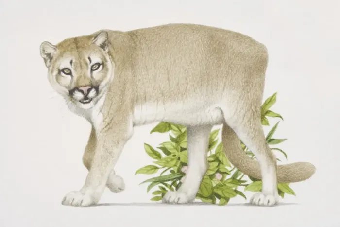 Framed Print : Felis concolor, Puma on the prowl Framed Print : Felis concolor, Puma on the prowl