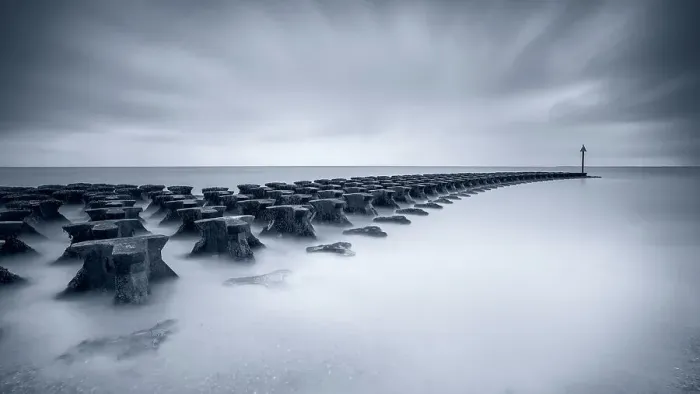 Framed Print : Felixstowe Sea Defences Framed Print : Felixstowe Sea Defences