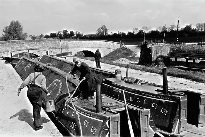 Framed Print : Female Barge Crew In Wartime Framed Print : Female Barge Crew In Wartime