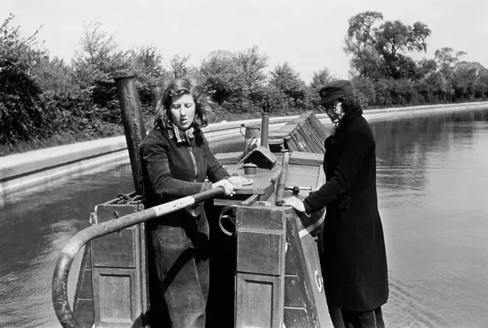 Framed Print : Female Barge Crew In Wartime Framed Print : Female Barge Crew In Wartime