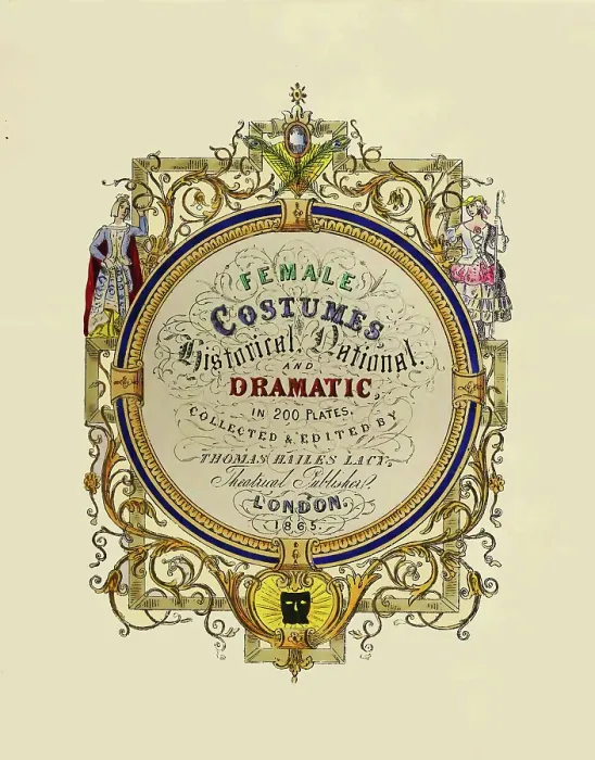 Framed Print : Female Costumes Frontispiece Framed Print : Female Costumes Frontispiece