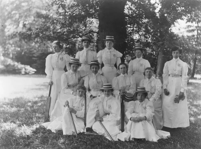 Framed Print : Female Cricket Team Framed Print : Female Cricket Team
