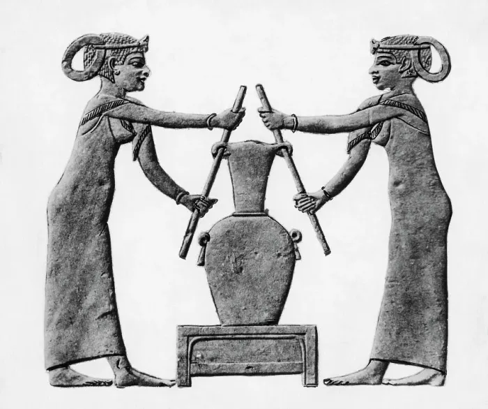 Framed Print : Female Druggists in Ancient Egypt Framed Print : Female Druggists in Ancient Egypt